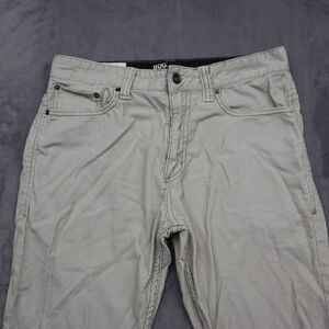 BDG Pants Mens 32 Ivory Straight Mid Rise Cotton Corduroy Pocket Button Zip